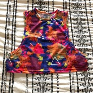 Chestee crop mesh top
